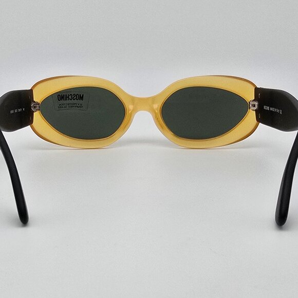 Moschino M3526-S 200/31 Yellow Hearts Frame G-15 Green Lens Sunglasses w/ Case main image 5